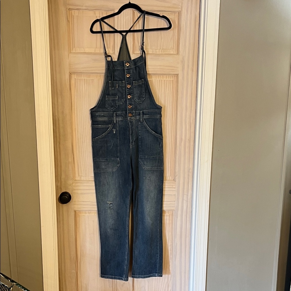 🚀ANTHROPOLOGIE Sz 29 like new amazing Pilcro Denim Overalls